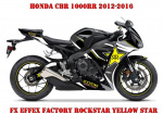 Rockstar Yellow Star for Honda CBR 300 2015-2017